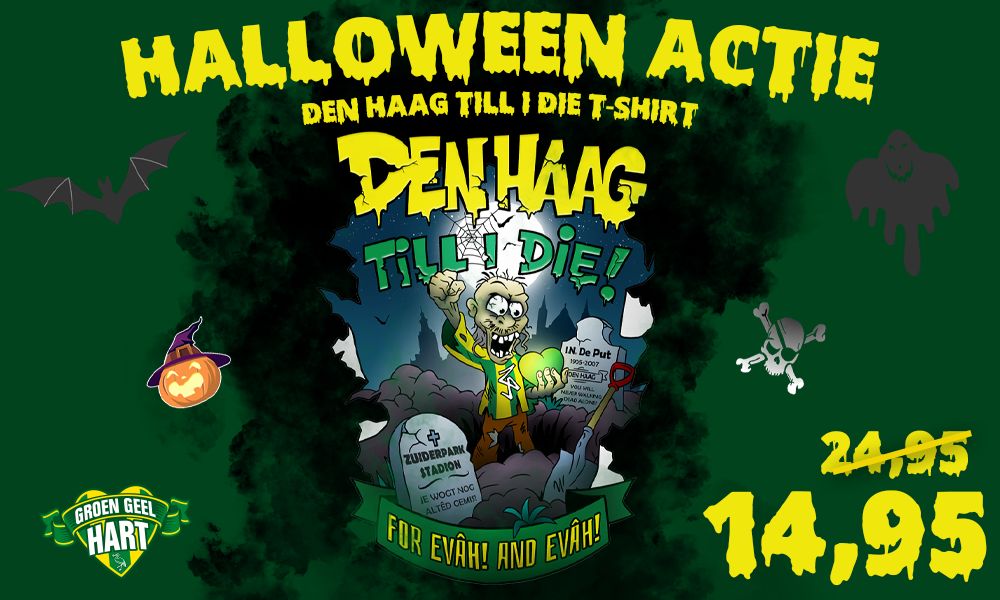 Halloween actie: Den Haag till i die t-shirt!