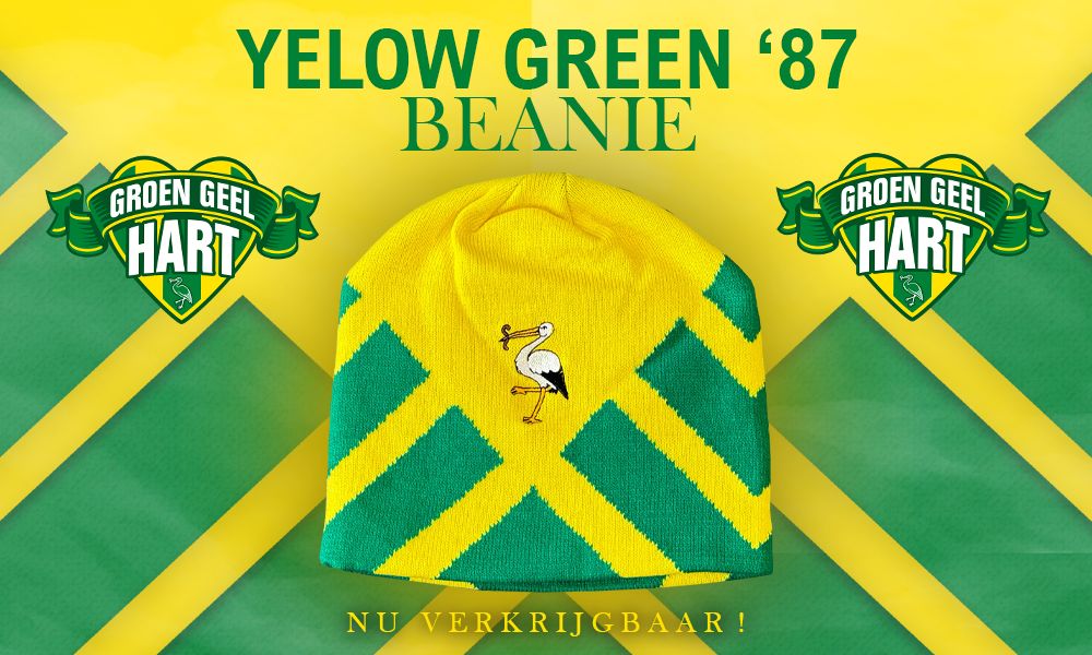 Nu verkrijgbaar: Yellow Green ‘87-beanie